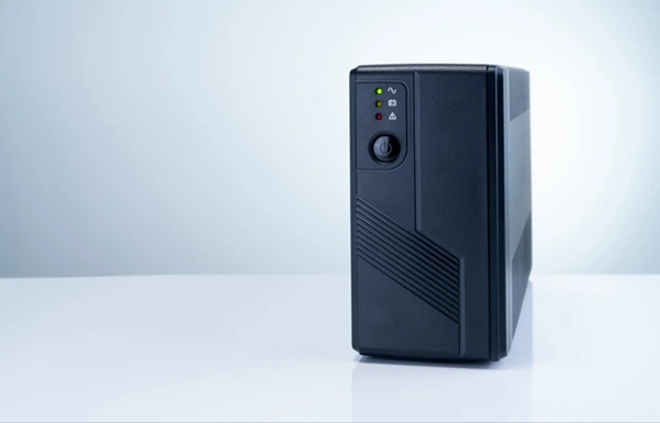 An Uninterruptible Power Supply unit ready to provide backup power during an outage